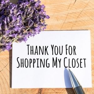 Thank You For Shopping My Closet
